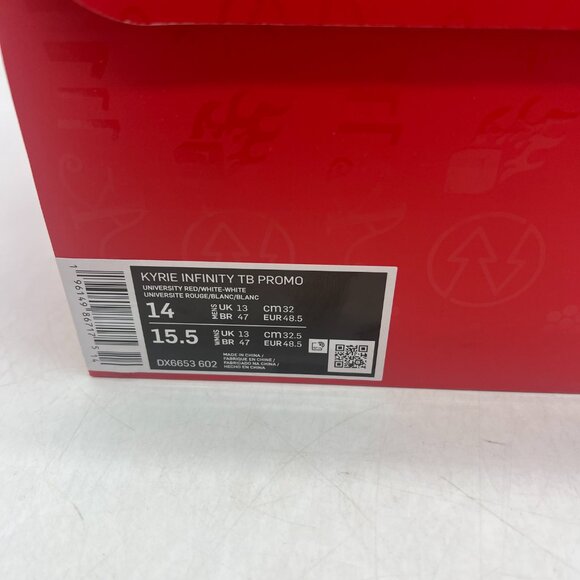 Nike Kyrie Infinity TB Promo Size 14 White DX6653-602 Men Shoes Sneakers - Picture 4 of 5